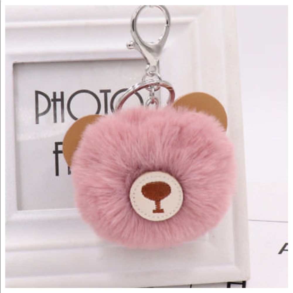 Pom Bear Keychain